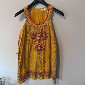 Twenty one | embroidered yellow sundress